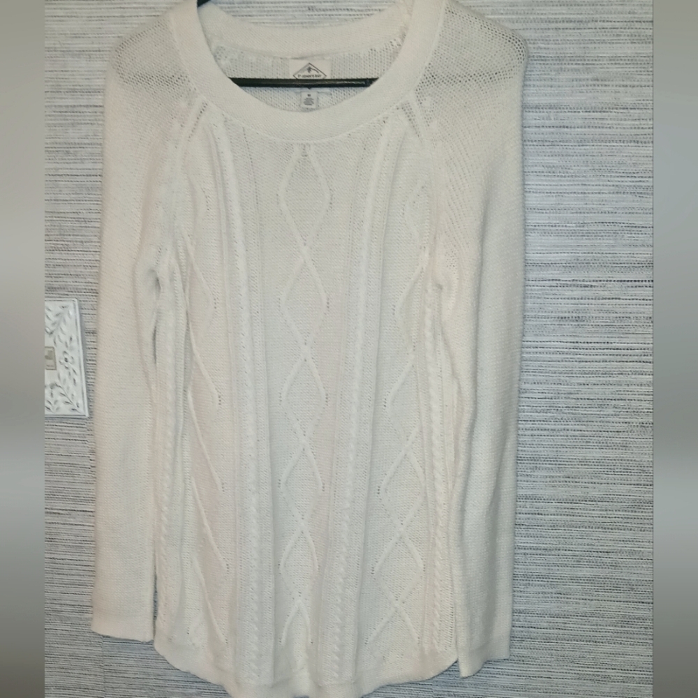 MEDIUM: St. John's Bay Cable Knit Sweater - Picture 5 of 9